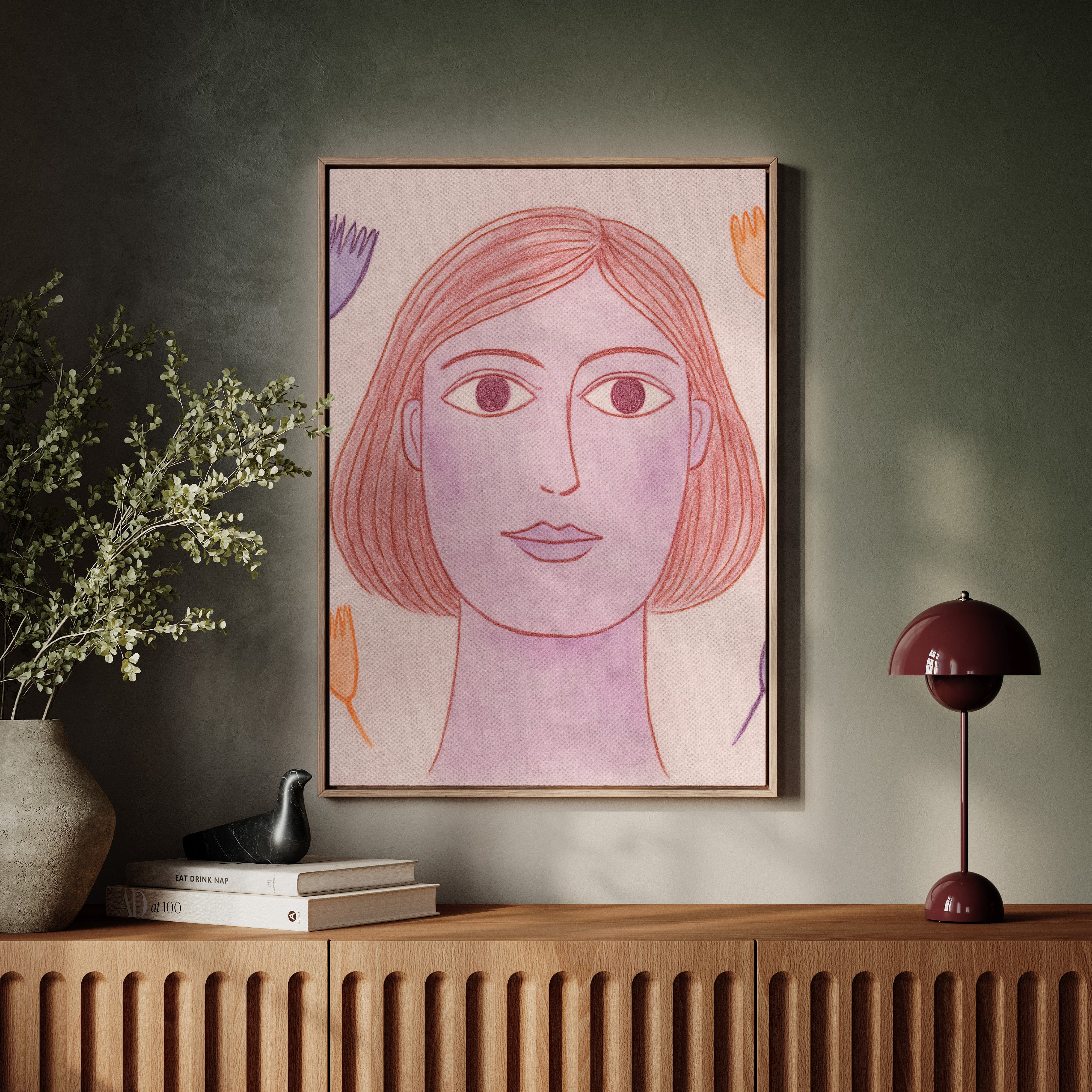 Desert Meets Modern Portrait Pink