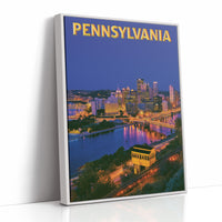 Pittsburgh Skyline Night Incline