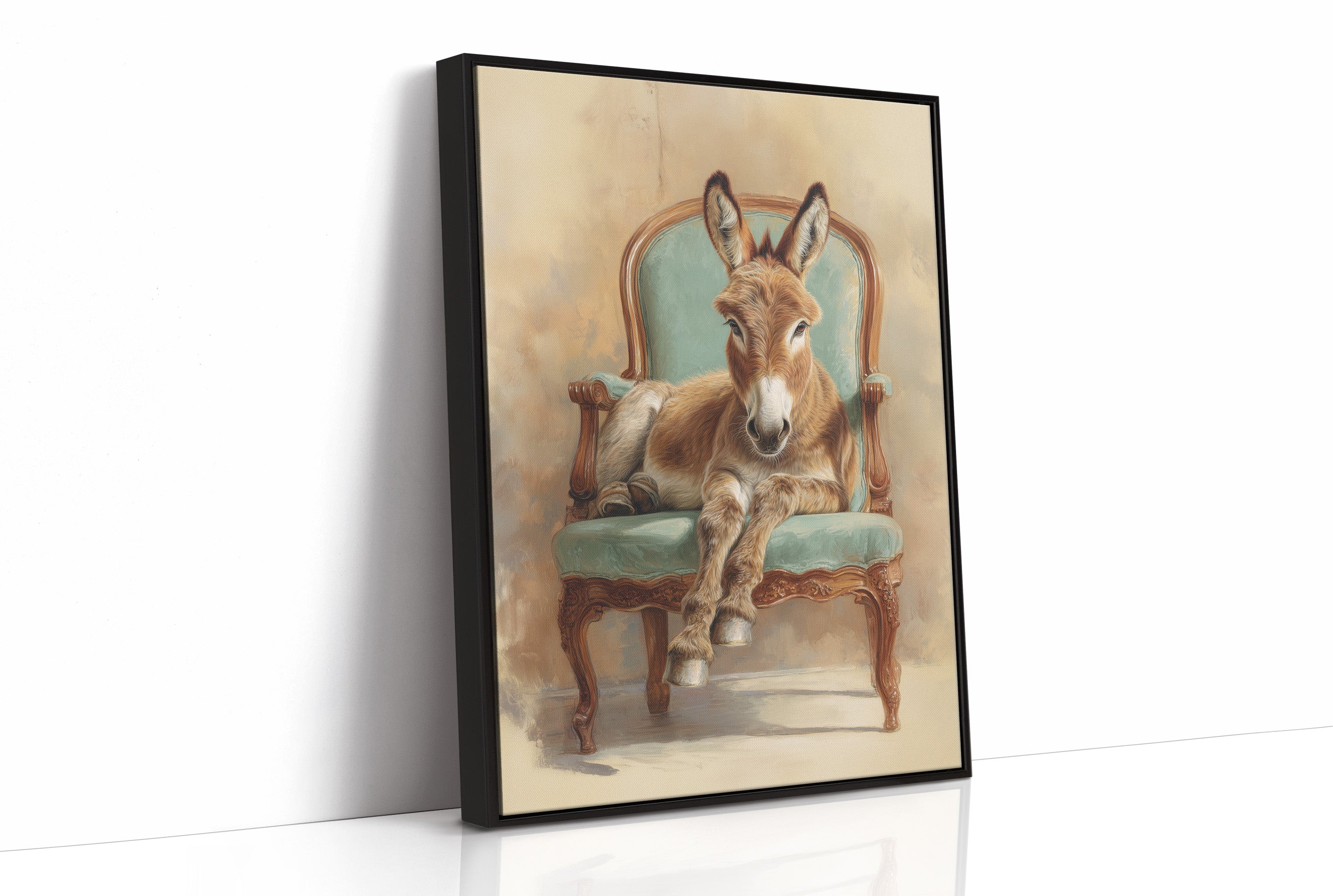 Regal Donkey Claims Velvet Throne