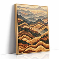 Rolling Foothills in Marquetry