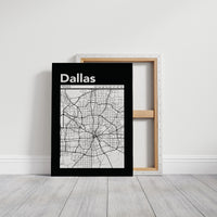 Dallas, Mapped in Black