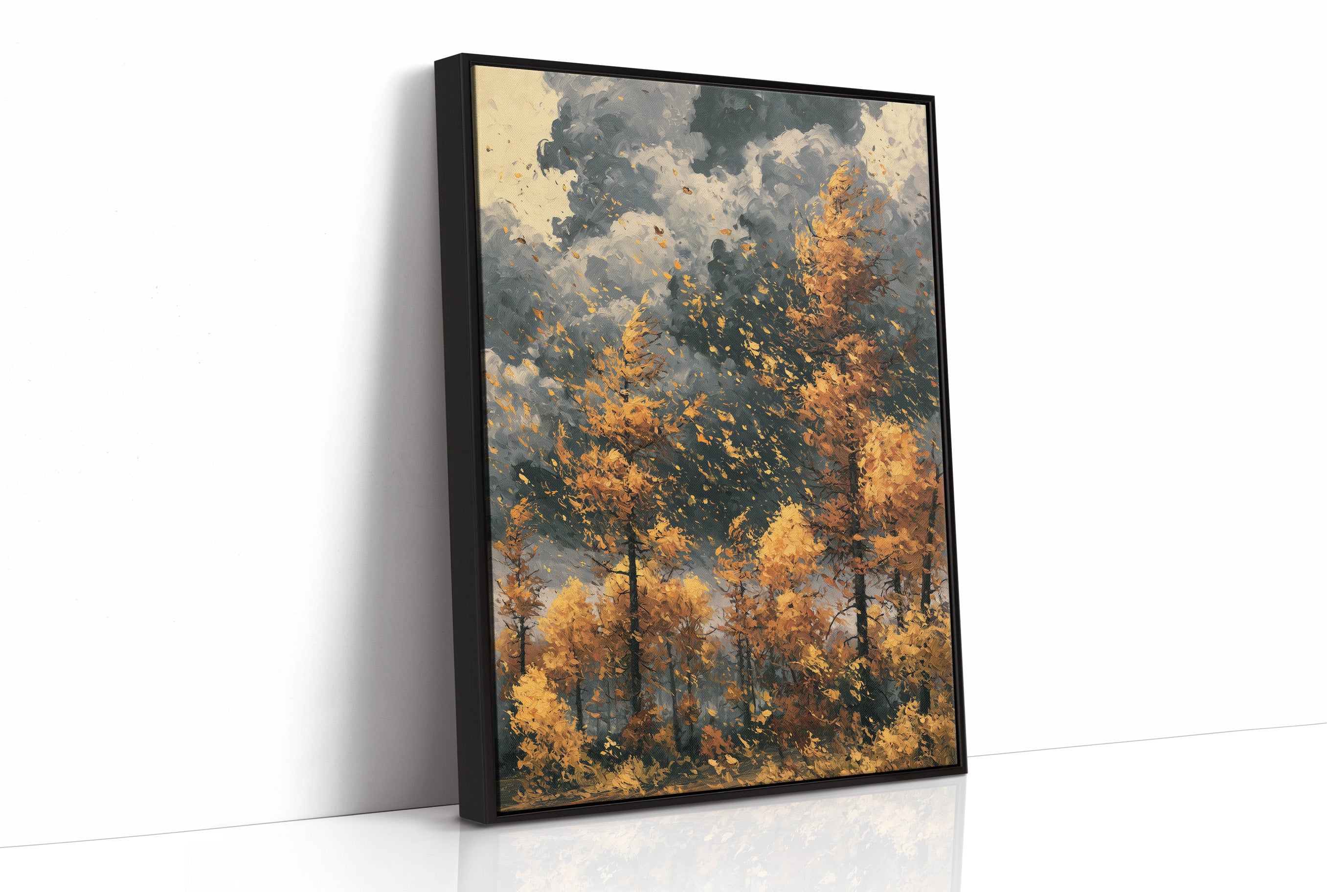 Gold Leaves on a Restless Wind
