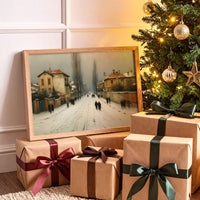 Winter Streets Remember Old Europe