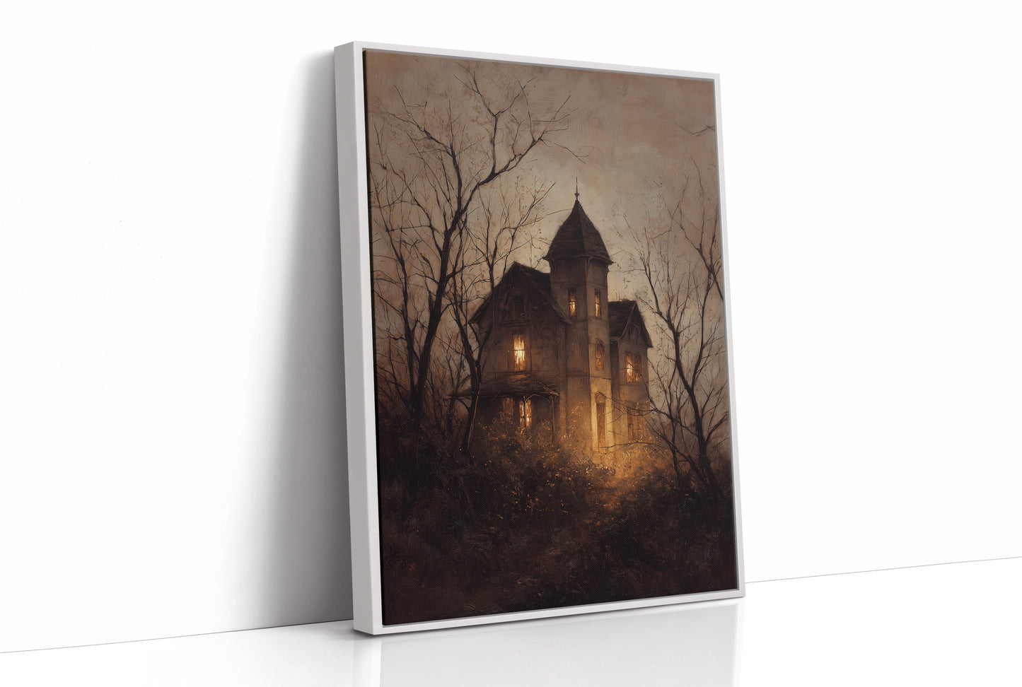 Amber Windows Pierce Autumn Fog