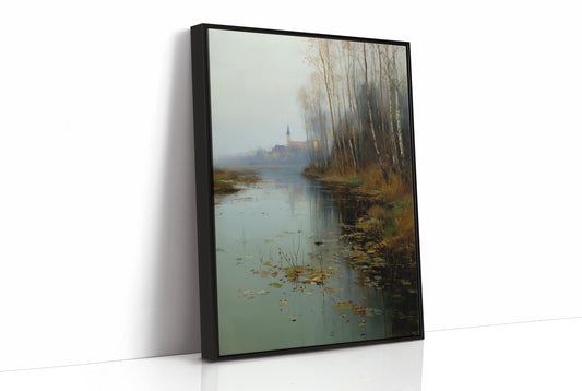Autumn Whispers Across Misty Waters