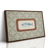 Coastal Memory In Leather Frame