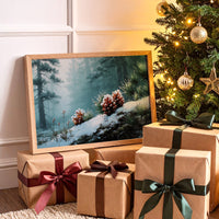 Winter Pinecones Paint Moonlit Stories