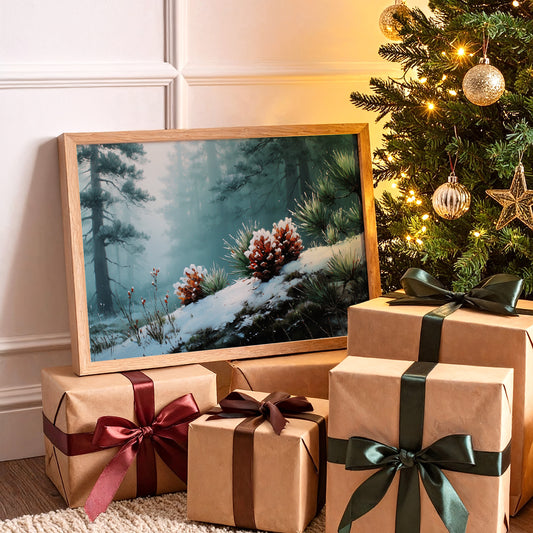 Winter Pinecones Paint Moonlit Stories