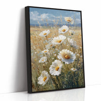 Sunlit Daisies Dance in Golden Fields