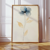 Blue Petals Dance With Morning Light