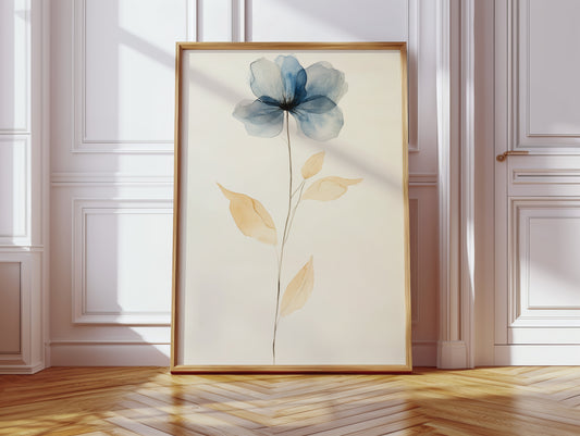 Blue Petals Dance With Morning Light