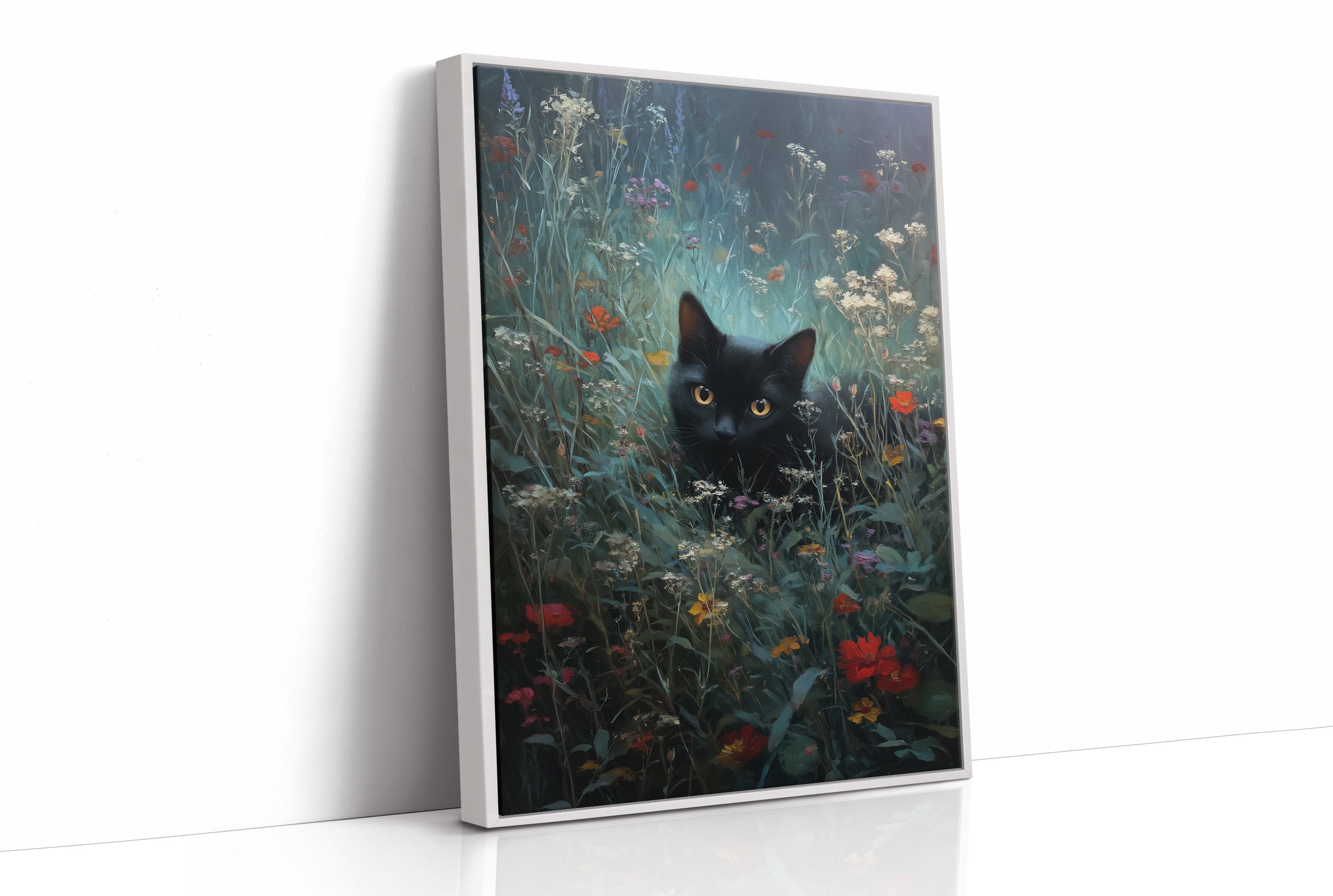 Midnight Prowls Among Wildflowers