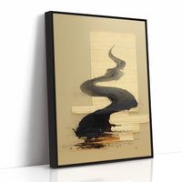 Ink Rivers Flow Through Golden Light