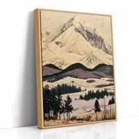Snow Peak in Marquetry