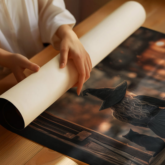 Twilight Cottage And Feline Companion