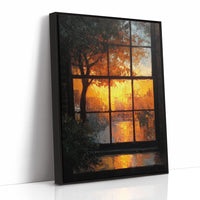 Golden Hour Through the Old Glass