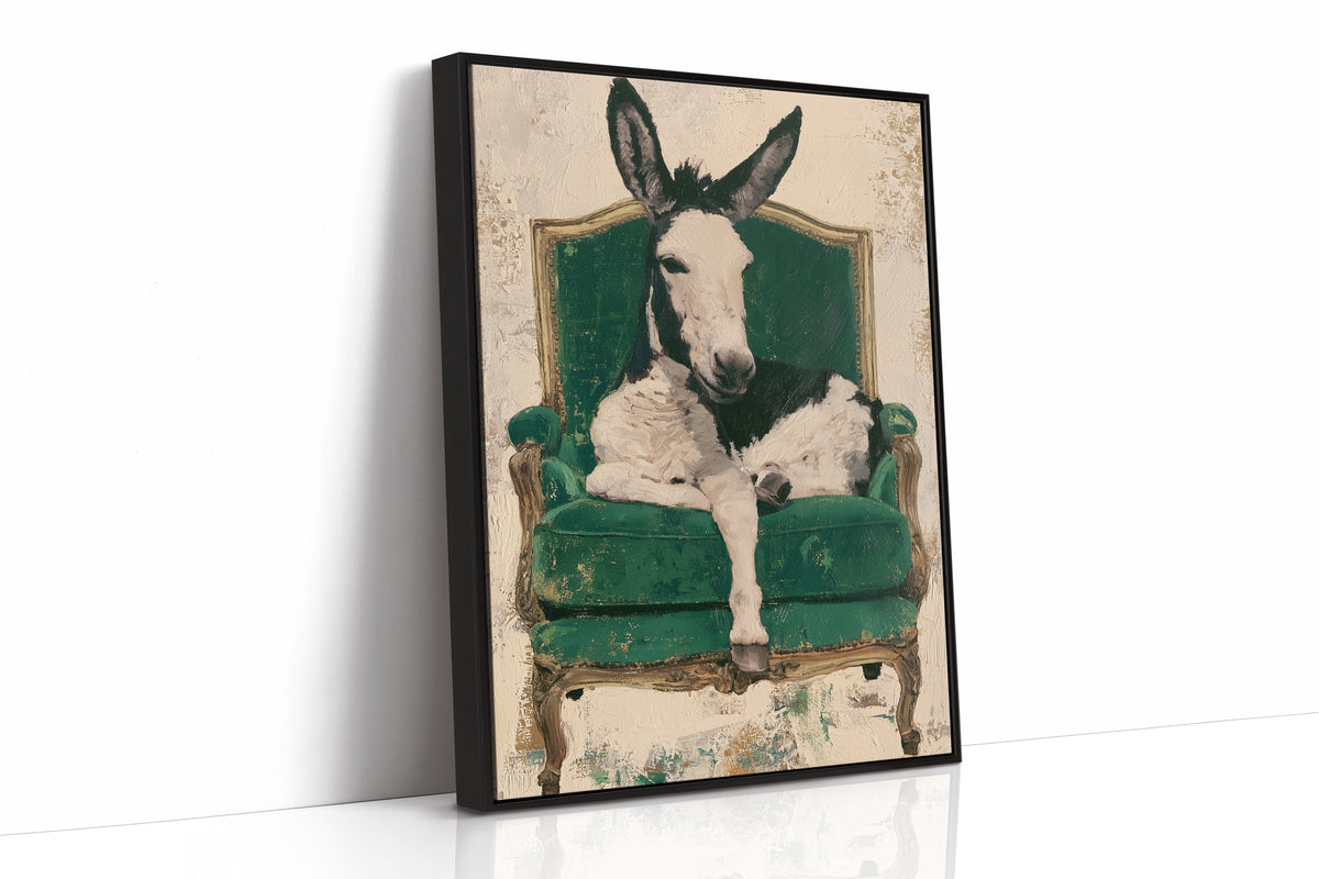 Donkey on a Velvet Throne