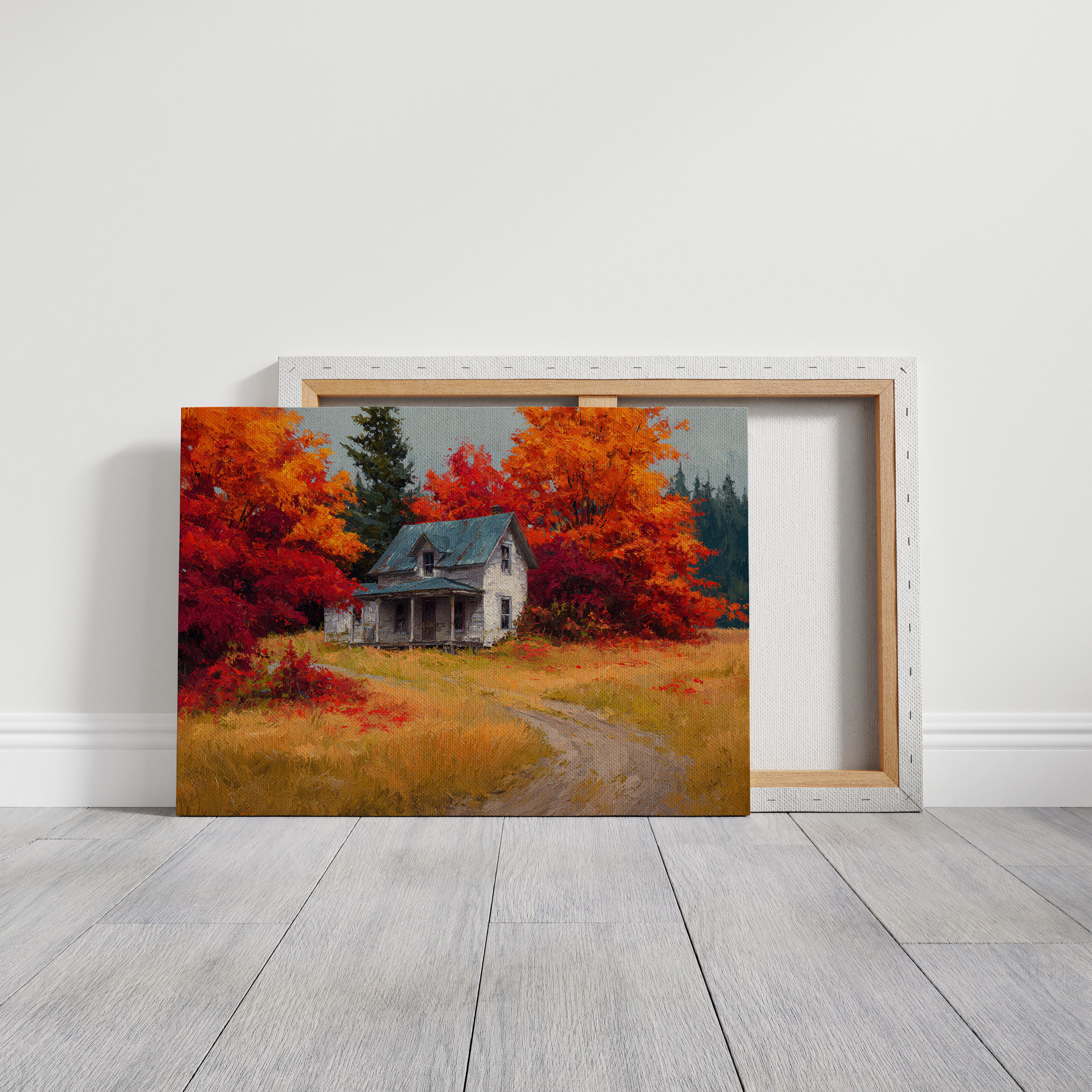 Harvest Home Beneath Fiery Canopy