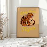 Easy There Tiger Retro Jungle Print