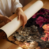 Velvet Blooms Against Midnight Walls