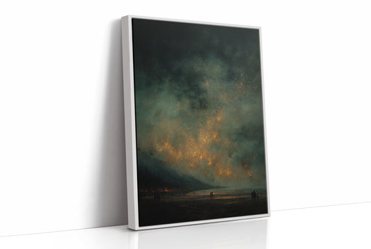 Embers Glow Across Distant Shore