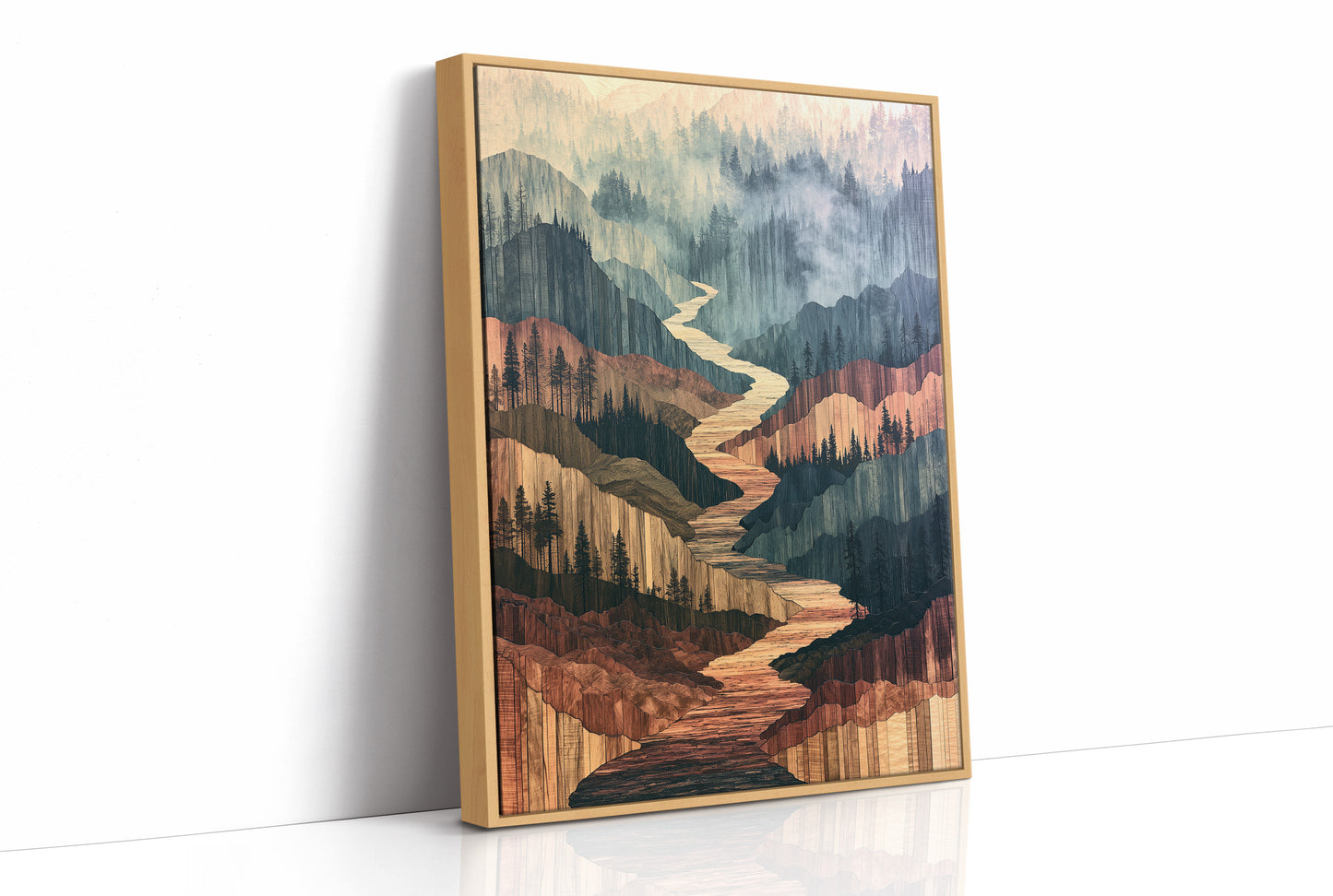 River Canyon in Marquetry