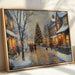 Snow Falls On Christmas Square