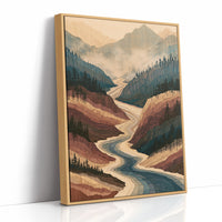 Winding River in Marquetry