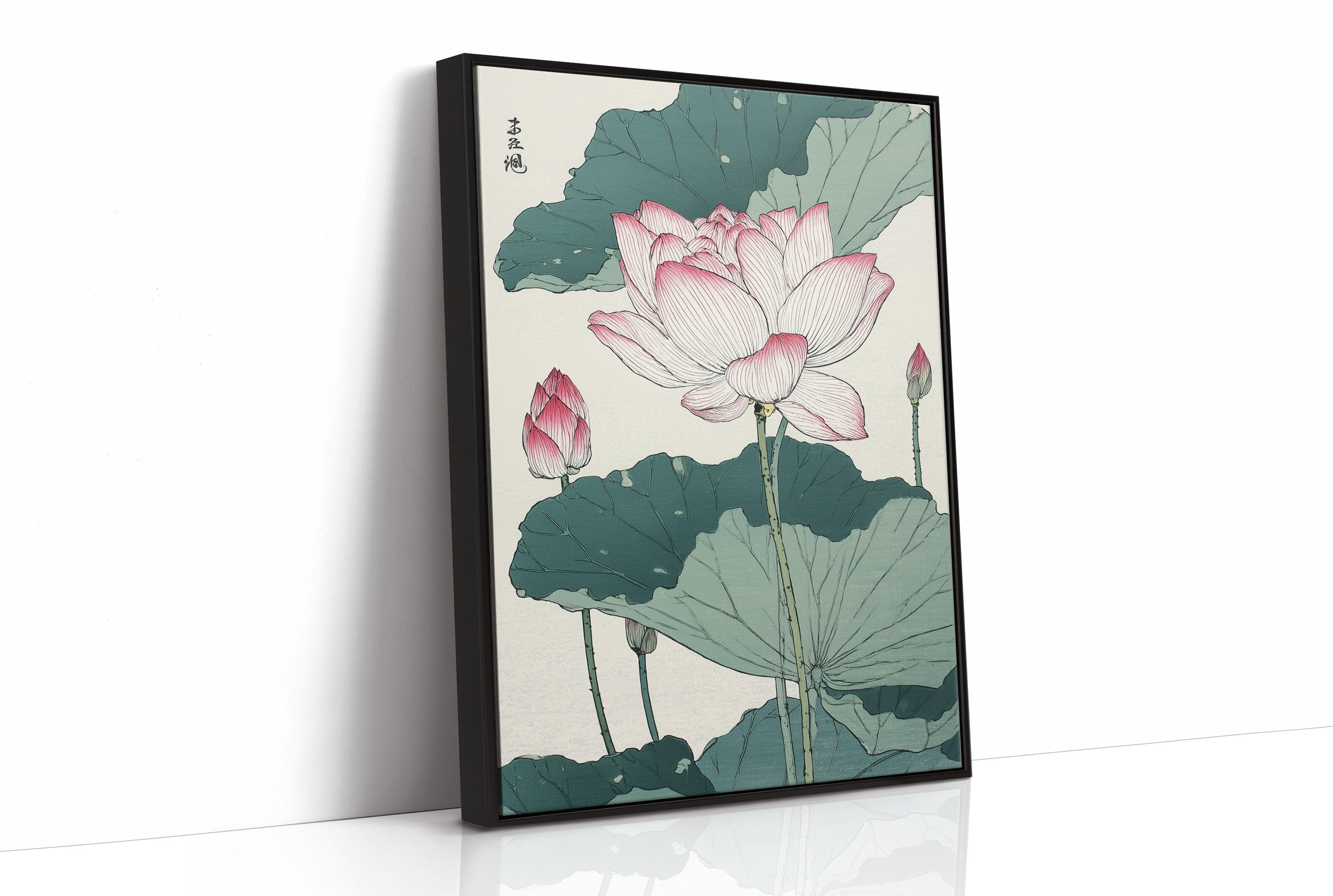 Lotus Blooms Between Library Lines