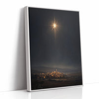 Celestial Beacon Over Ancient City