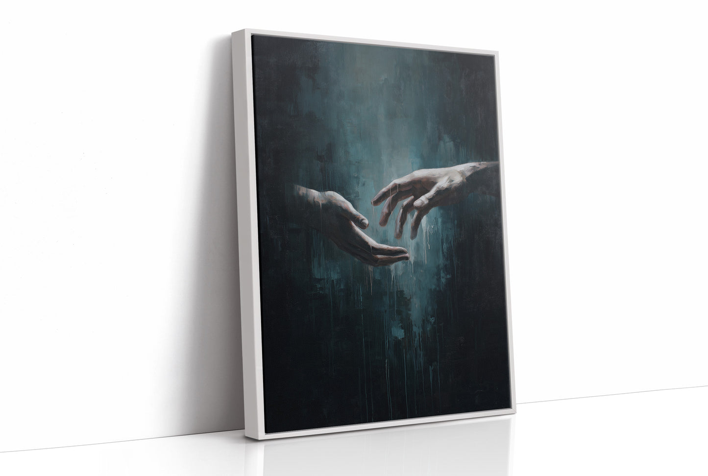 Almost Touching In Teal Depths