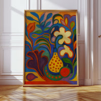 Tropical Garden Sings In Blue