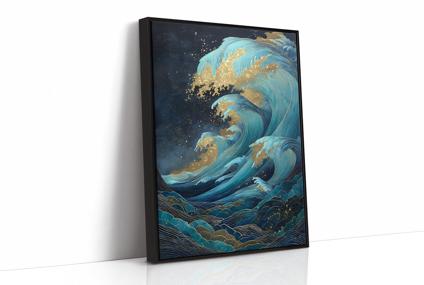 Ocean Waves Cast Golden Dreams