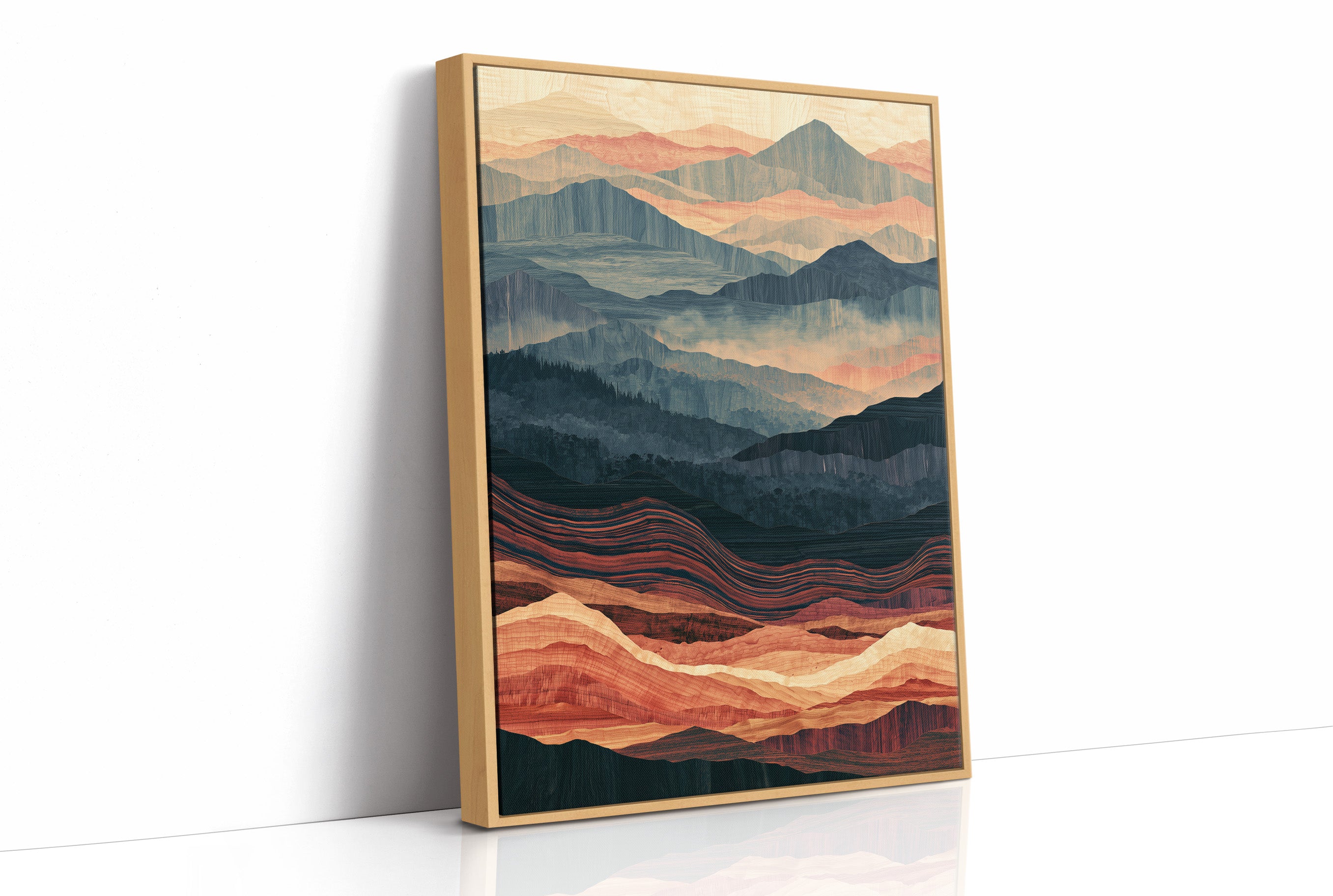 Dusk to Ember in Marquetry