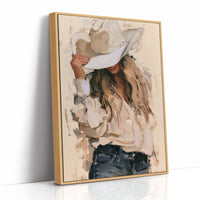Neutral Palette, Hand on Brim