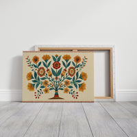 Amber Blooms in Folk Symmetry