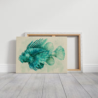 Lionfish in Turquoise Bloom