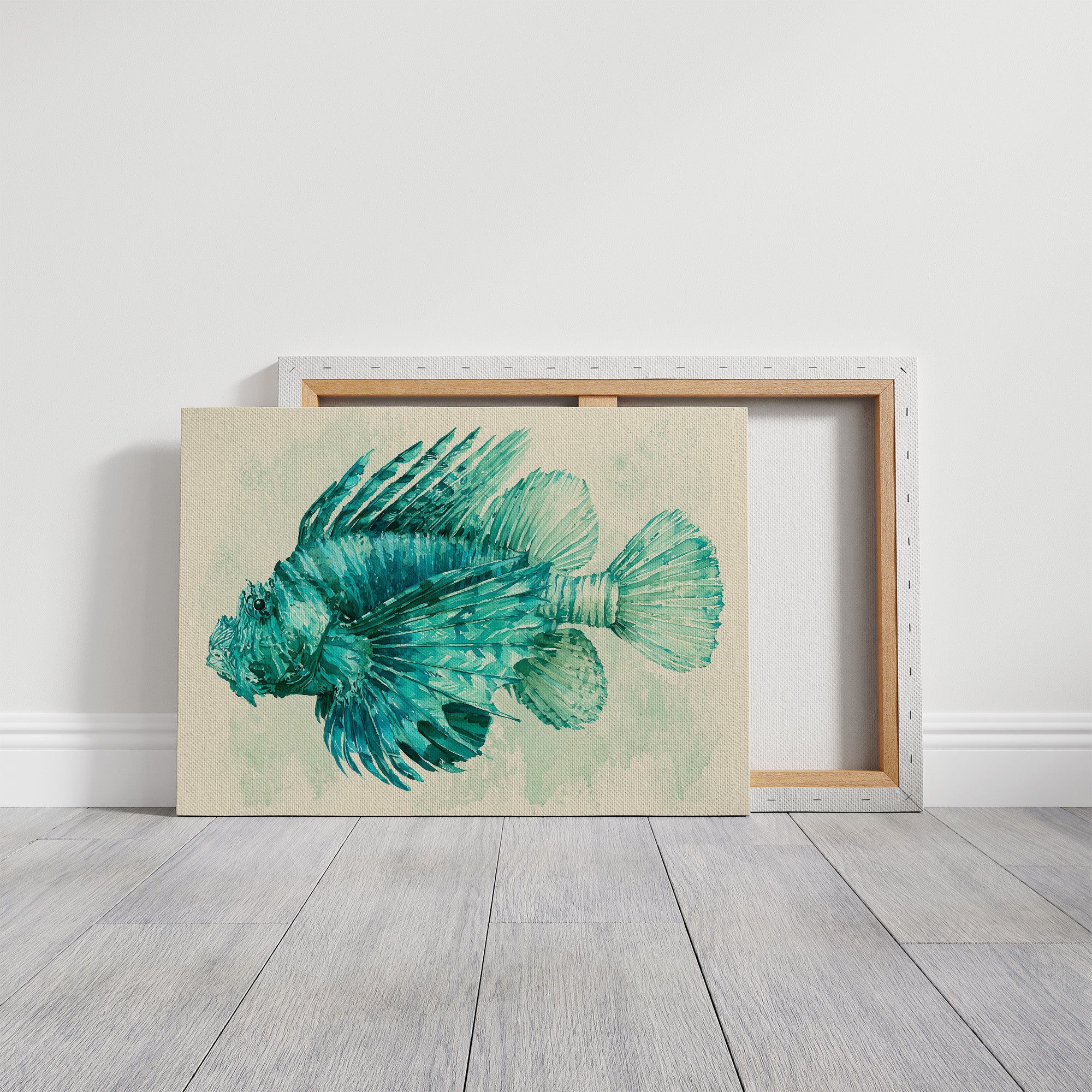 Lionfish in Turquoise Bloom