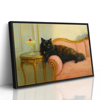 Regal Cat with a Cherry Martini
