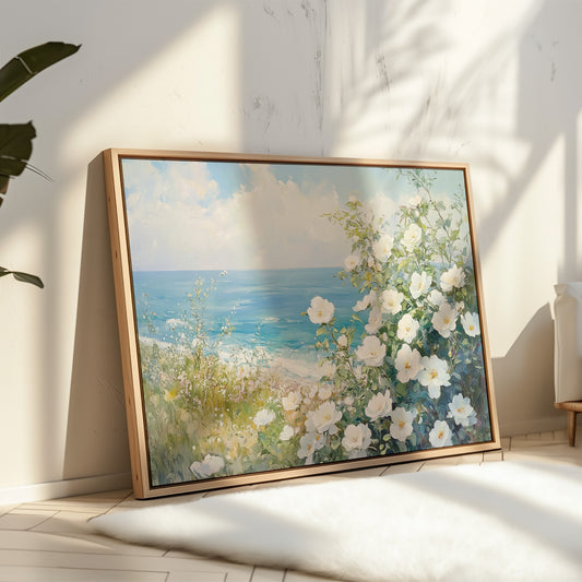 Coastal Roses Dance With Waves