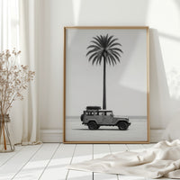 Palm Tree and Beach Cruiser Still Life