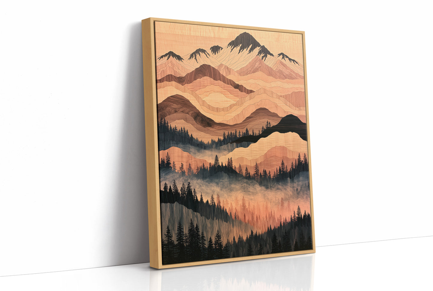 Woodgrain Peaks at Dusk