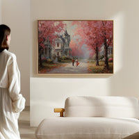 Beneath Cherry Blossoms' Embrace