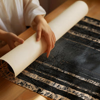 Birch Avenue Under Golden Moon