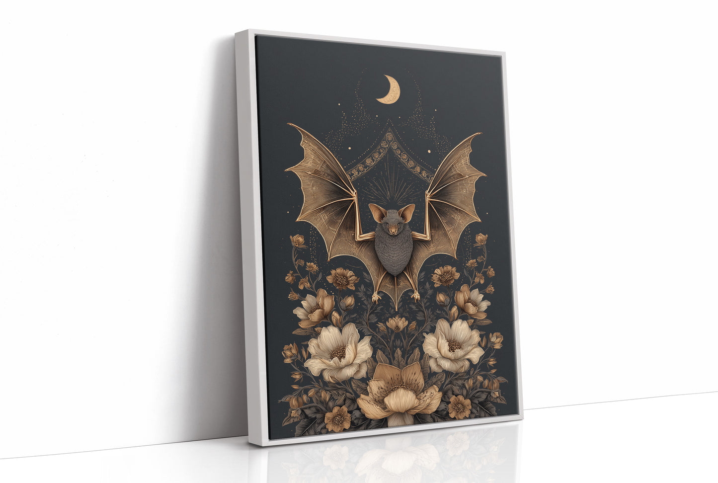 Midnight Blooms Under Copper Wings