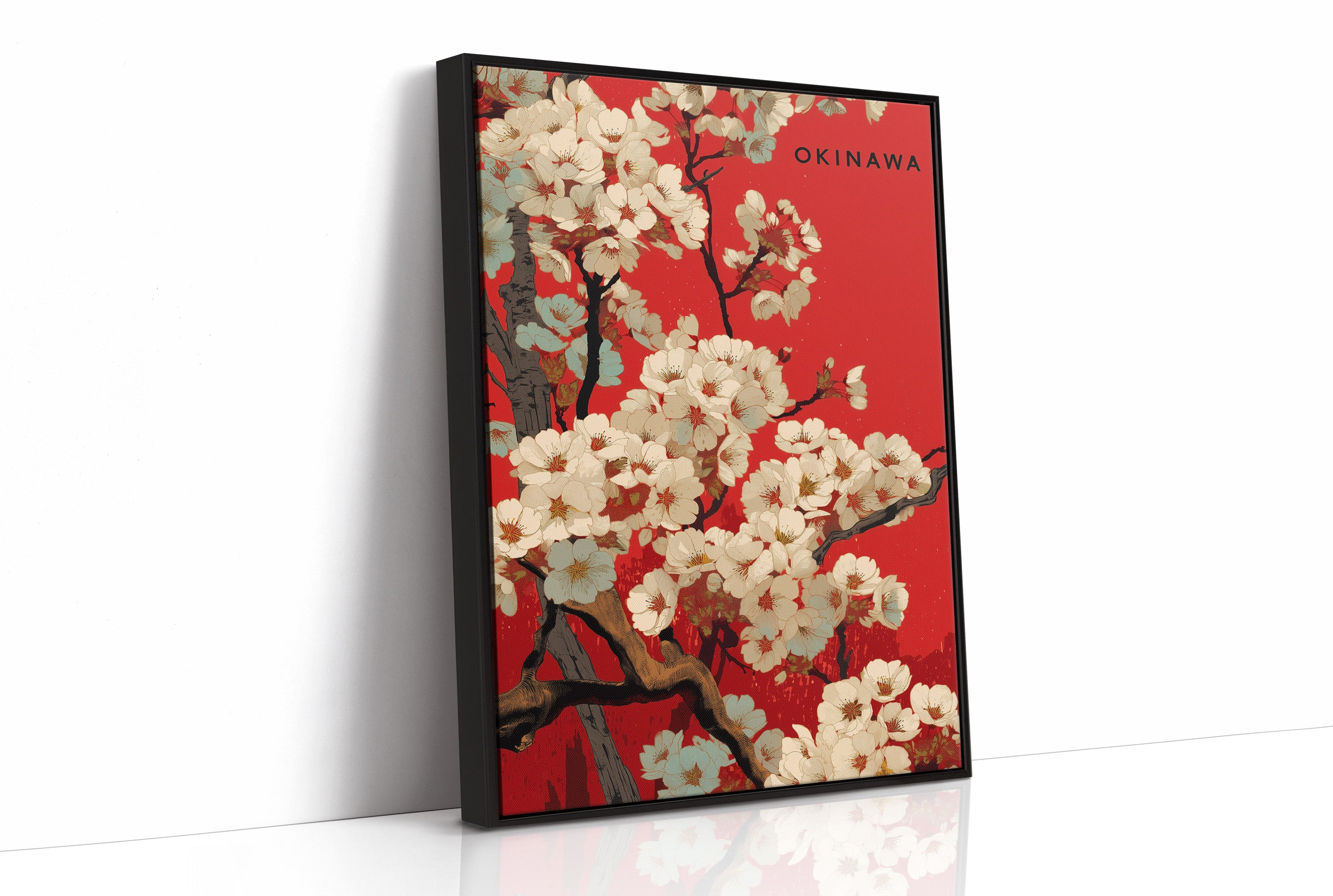 Cherry Blossoms Paint Okinawa Red