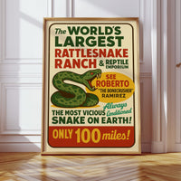 World’s Largest Rattlesnake Ranch Print
