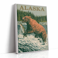 Grizzly Salmon Run Alaska