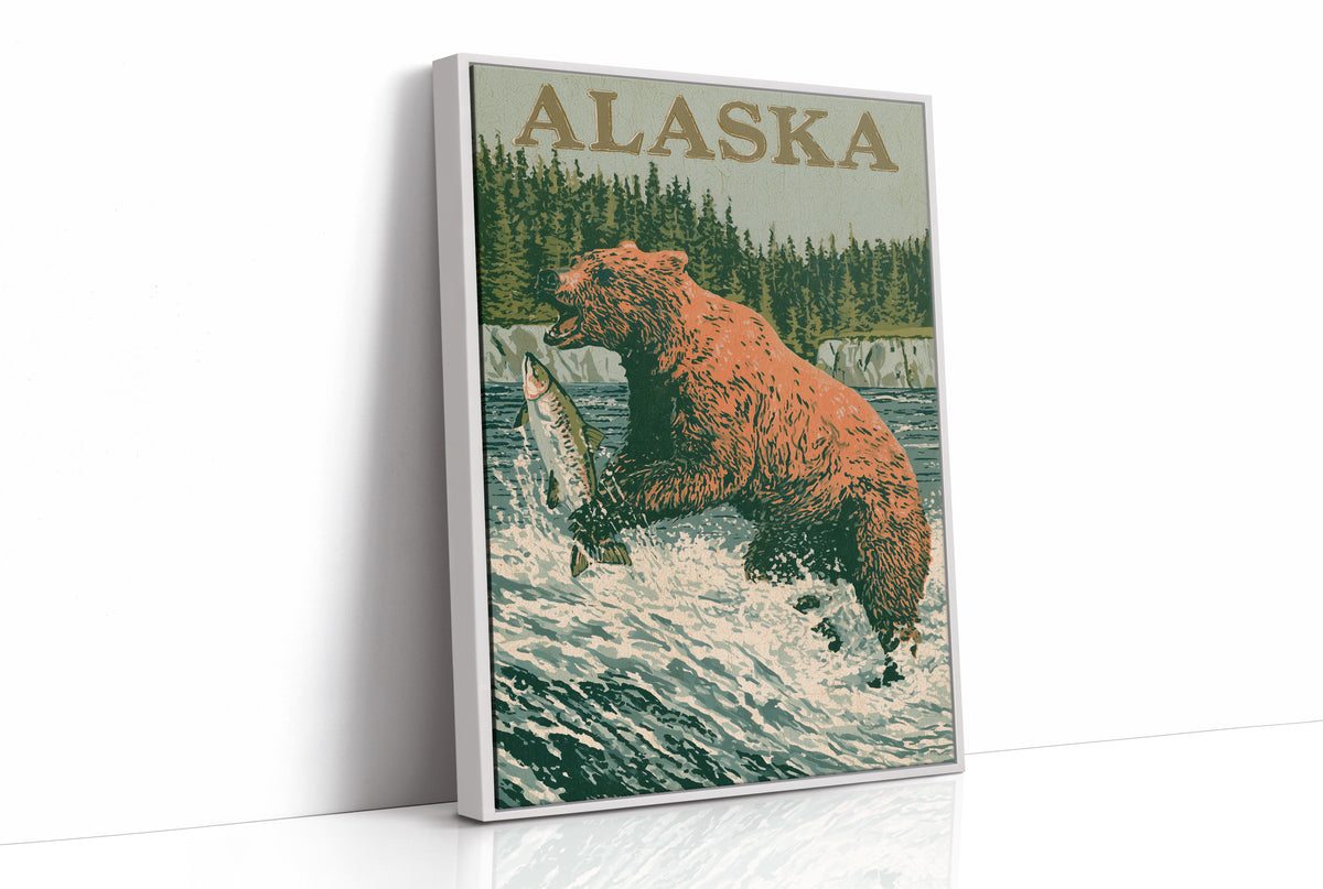 Grizzly Salmon Run Alaska