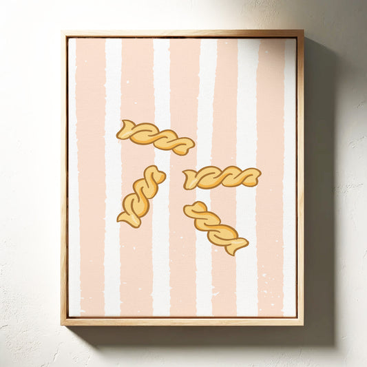 Pasta Dances Through Blush Stripes